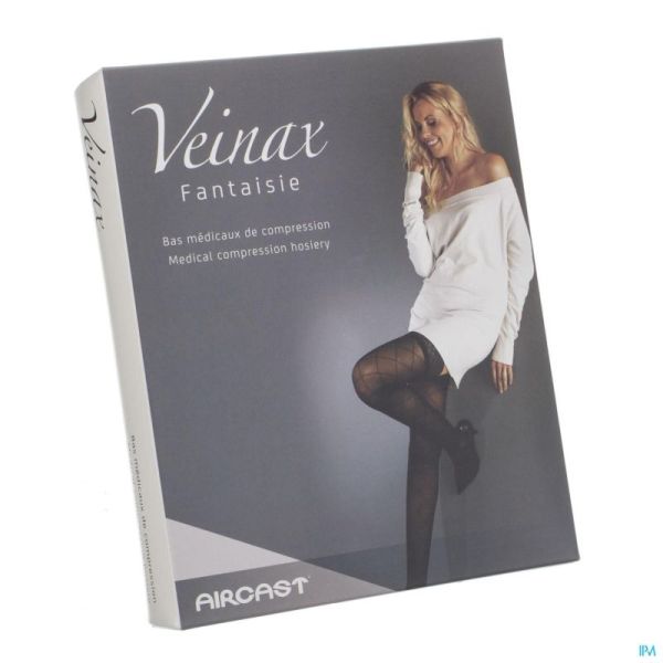 Veinax Collant Petit Losange 2 Long Noir Taille 3