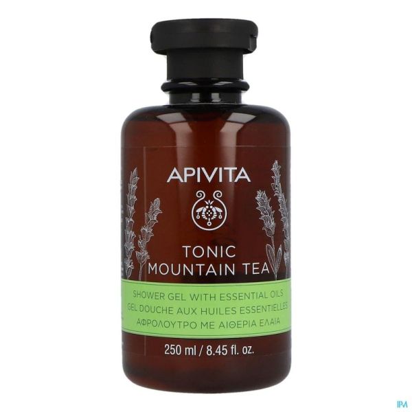 Apivita Tonic Mountain Tea Shower Gel Ess Oil250Ml