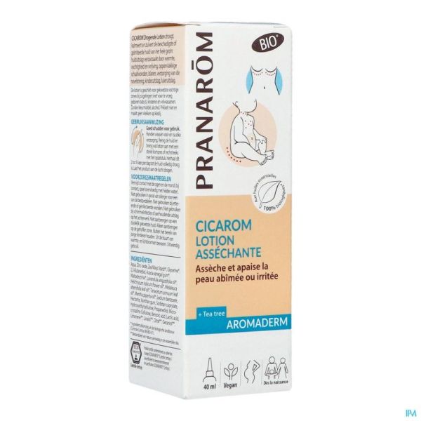 Aromaderm Cicarom Uitdrogende Lotion Bio 40ml