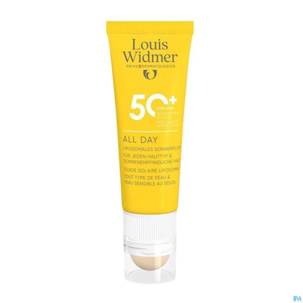 WIDMER SUN ALL DAY 50+ 25ML & LIPSTICK