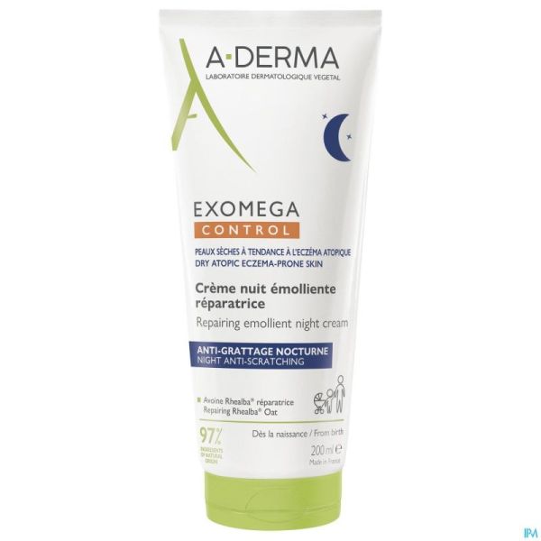 Aderma Exomega Control Herst. Emol. Nacht Cr 200ml