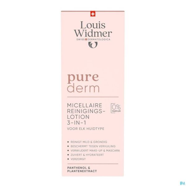Widmer Purederm Micellaire Reinigingslotion Zonder Parfum 200ml