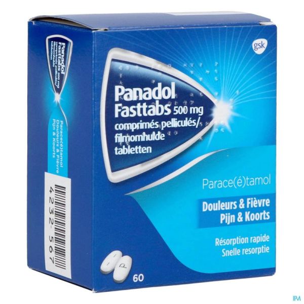 Panadol Fasttabs 500Mg Tabl 60