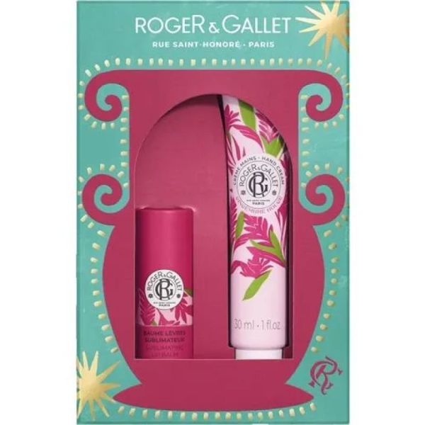 ROGER&GALLET SET NOEL GING. R. LEVRES 5G+MAIN 30ML