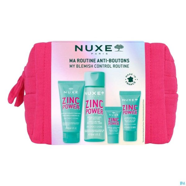 NUXE ZINC POWER TROUSSE ROSE 4 MINIS 2025