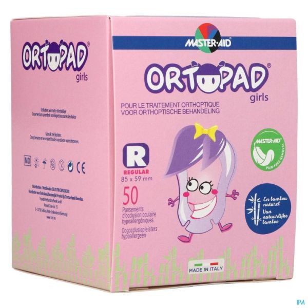 Ortopad Regular For Girls Compresse Ocul. 50 73224