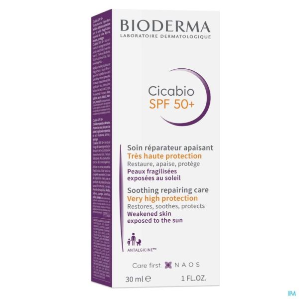 Bioderma Cicabio Spf50+ Cr Verzacht. Herstel. 30ml