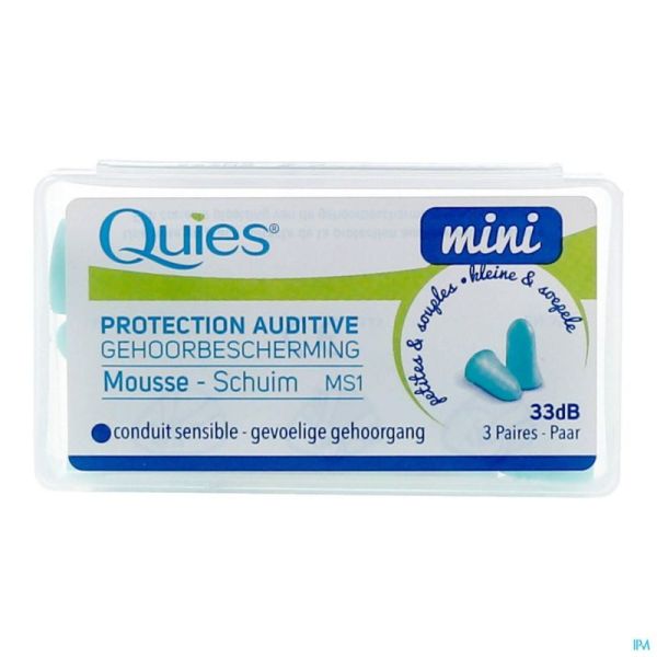 Quies Protection Auditive Petit Conduit Aud.3Paire