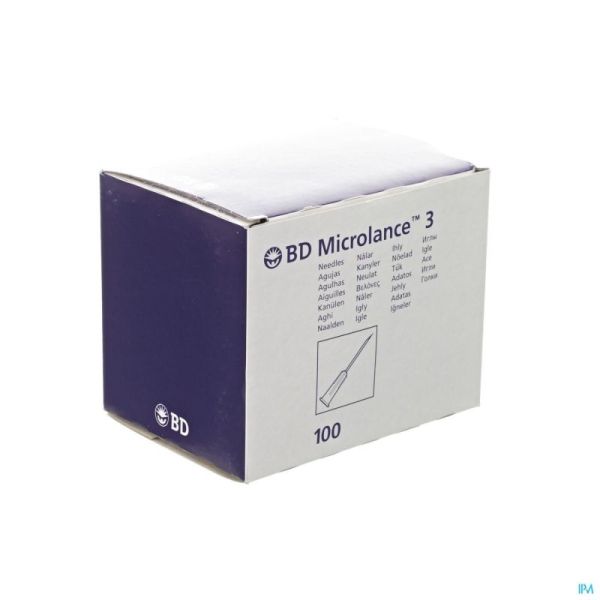 Bd microlance 3 aig. 25g 1 rb 0,5x25mm orange 100