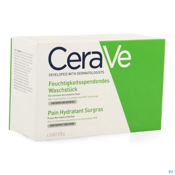 Cerave Pain Hydratant Surgras 128G