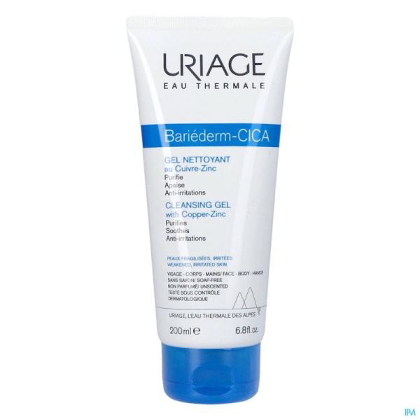 Uriage Bariederm Cica Gel Nett. Cuivre Zinc 200ml