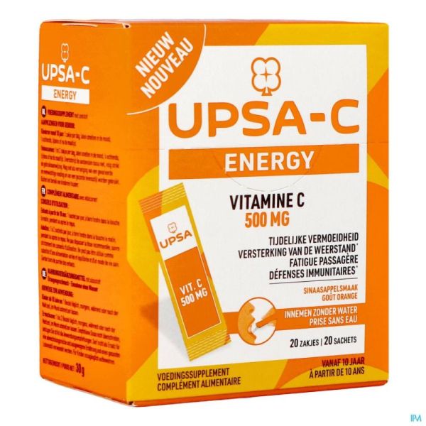 Upsa C Energy 500mg Zakje 20