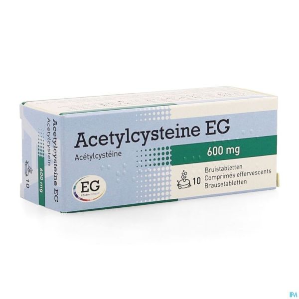 Acetylcysteine Eg 600Mg Comp Eff 10X600Mg