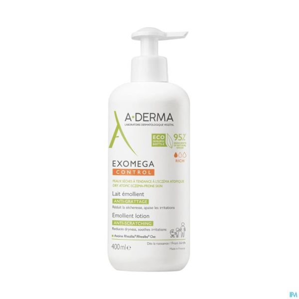 Aderma Exomega Control Lait Emollient 400ml