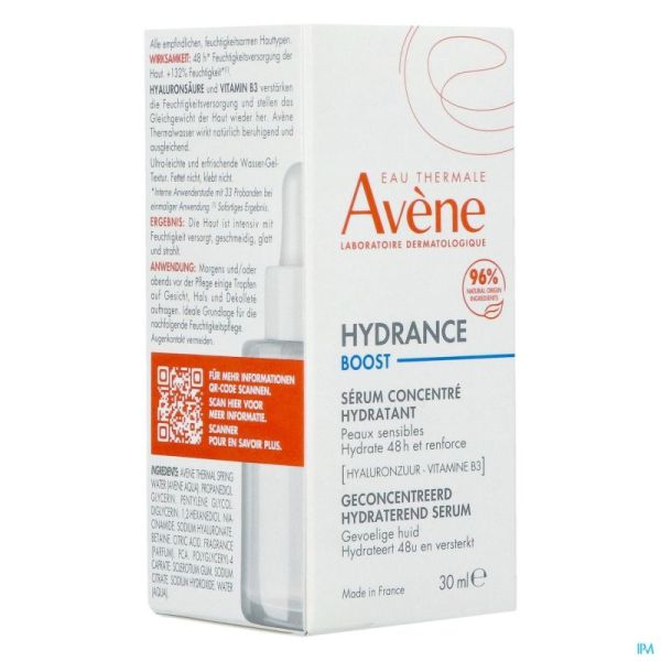 Avene Hydrance Boost Serum Concentre Hydra. 30ml