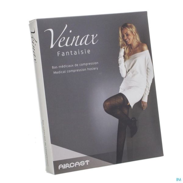 Veinax Panty Grote Diamant 2 Lang Zwart Maat 3