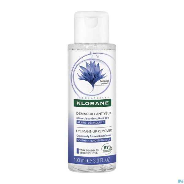 Klorane Gezicht Korenbloem Demaquill. Ogen 100ml