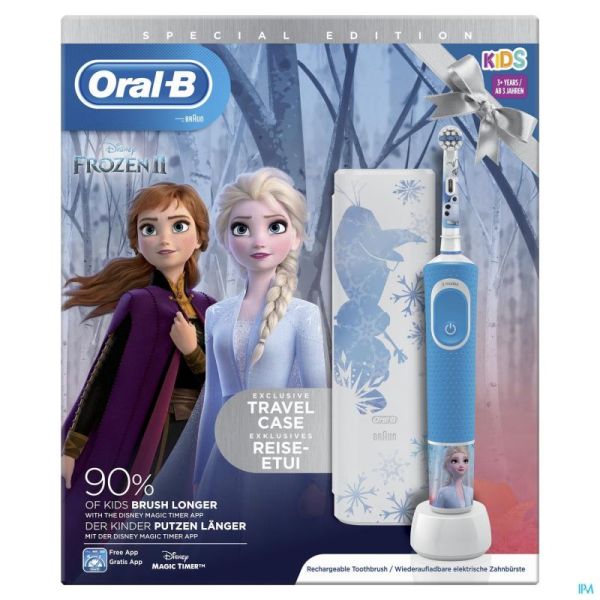 Oral B D100 Frozen 2 + Travelcase Gratuit