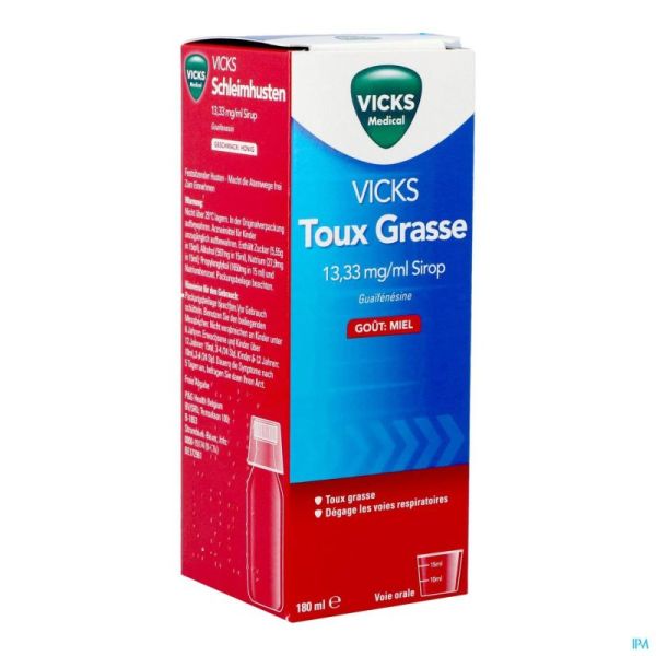 Vicks Toux Grasse Sirop 180ml