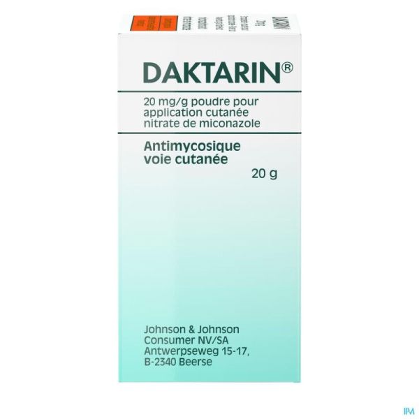 Daktarin Pulv Derm 1 X 20 G 2%