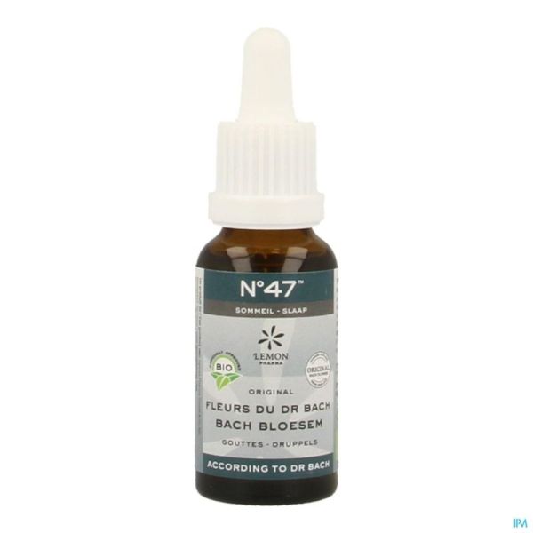 Fleurs De Bach Bio N47 Gouttes Sommeil 20Ml