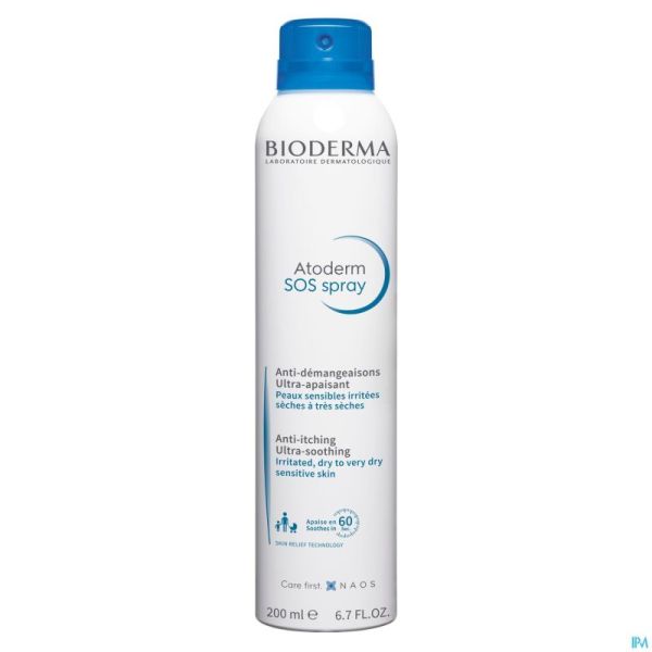 Bioderma Atoderm Sos Spray S/Capuchon 200Ml