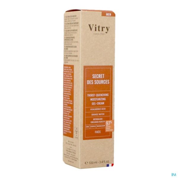 Vitry Secret Sources Gel&cr Hydra Desalterant100ml