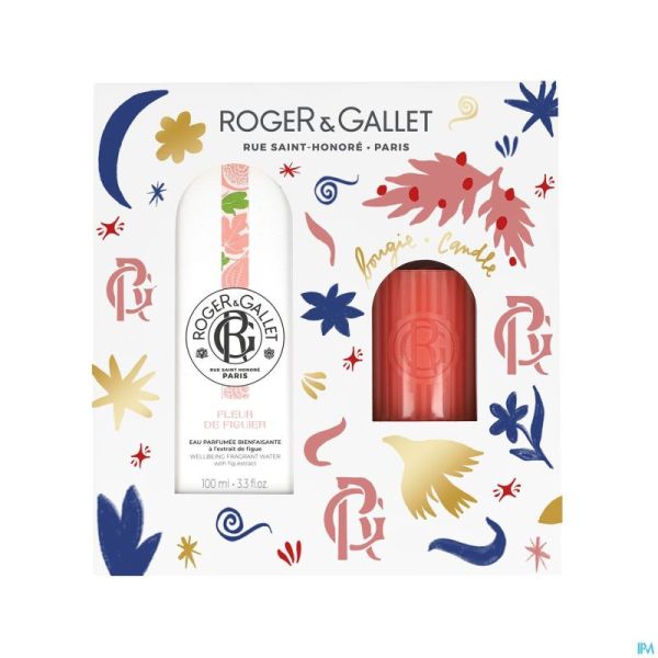 Roger&gallet Kerstset Fleur Figuier 100ml + Kaars