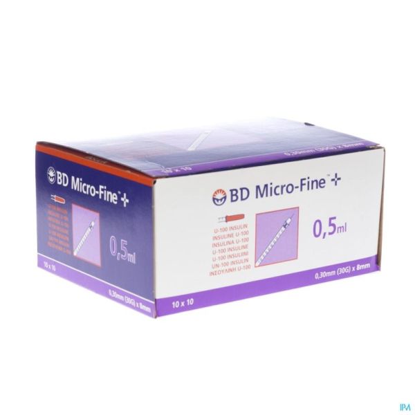 Bd Microfine+ Ser.ins.demi 0,3Ml 30G 8Mm 10 324826