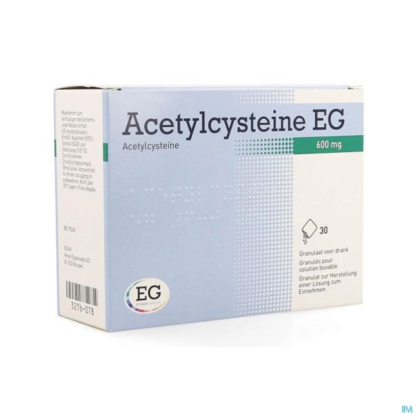 Acetylcysteine Eg 600Mg Gran. Sol Buv. Sach 30