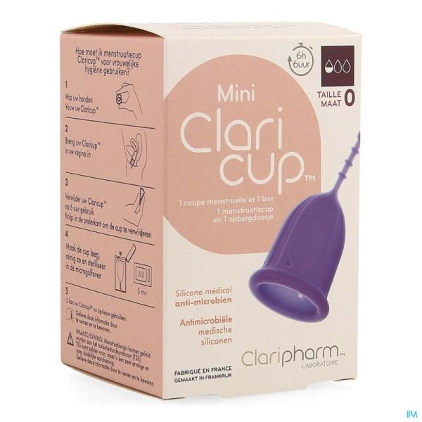 Claricup coupelle menstruelle taille 0