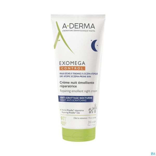 Aderma Exomega Control Cr Nuit Emol. Reparat 200ml