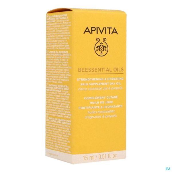 Apivita Beessential Strengt.&Hydra Day Oil Cr 15Ml