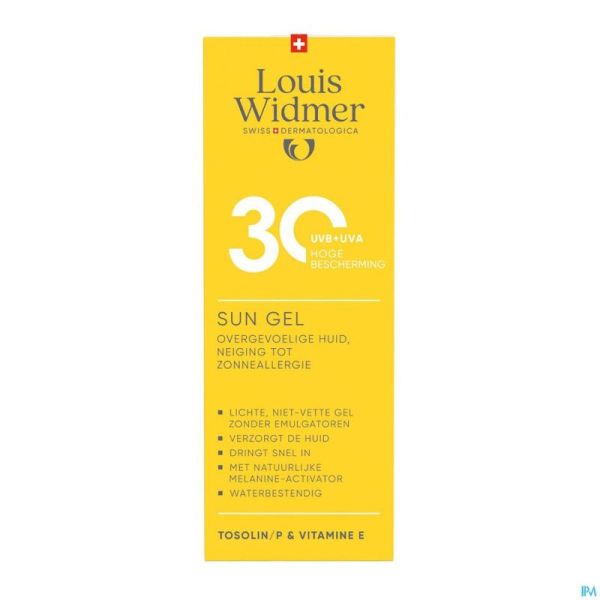 Widmer Sun Sun Gel 30 Parf 100ml