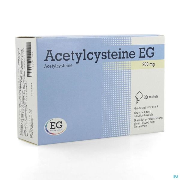 Acetylcysteine Eg Sach 30X200Mg