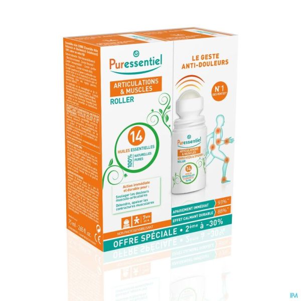 Puressentiel Articulation Roller 14 Hle Ess 2X75Ml