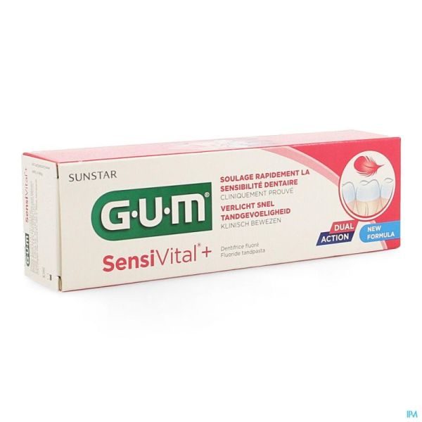 Gum Sensi Vital + Dentifrice Fluore 75Ml 6070