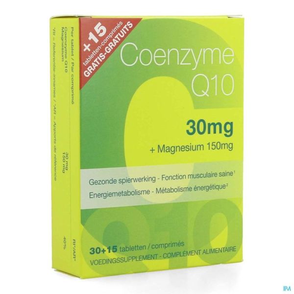 Coenzyme Q10 30mg+mg Comp 30+comp 15 Grat. Revogan