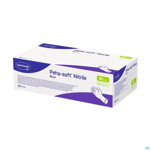 Peha Soft Handschoen Nitrile Blauw M 150 9420130