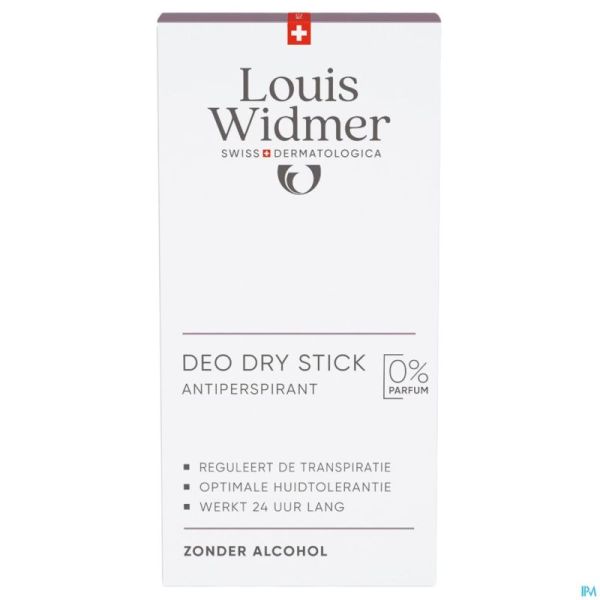Widmer Deo Dry Stick Antiperspirant Zonder Parfum 50ml
