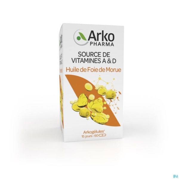 Arkogelules Huile Foie Morue 60