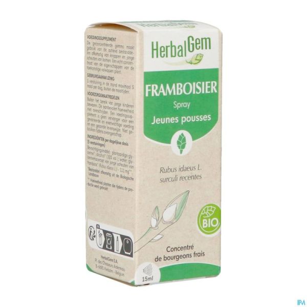 Herbalgem Frambozenstruik Bio Spray 15ml