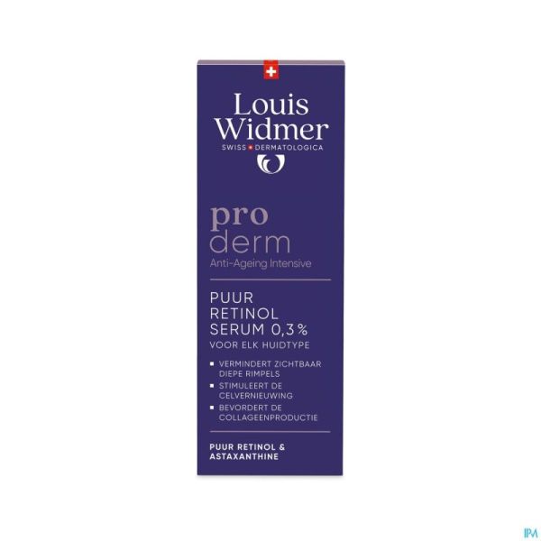 Louis Widmer Proderm Pure Retinol Serum 0.3% Np 30ml