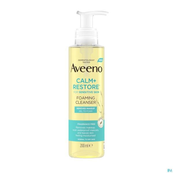 AVEENO CALM+RESTORE NETTOYANT MOUSSANT 200ML