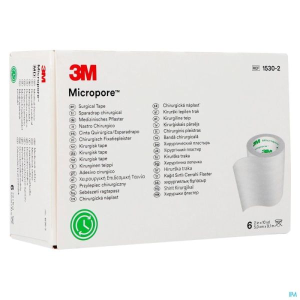 Micropore 3m Sparadrap 50mmx9,14m Rouleau 6 1530