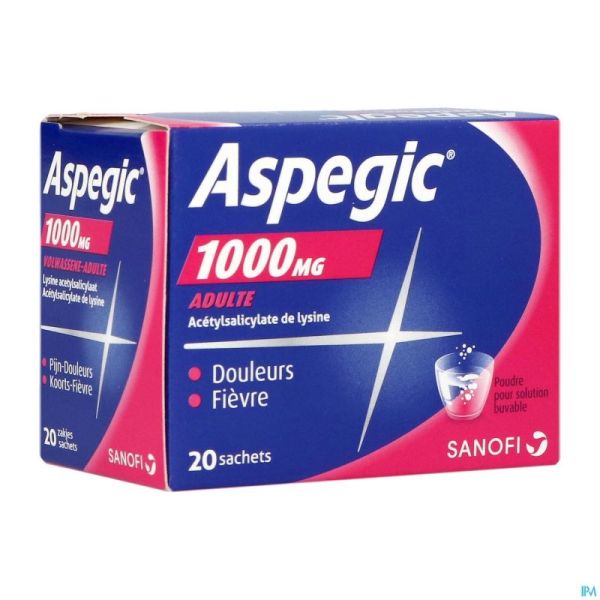 ASPEGIC 1000 PULV 20X1000MG AD