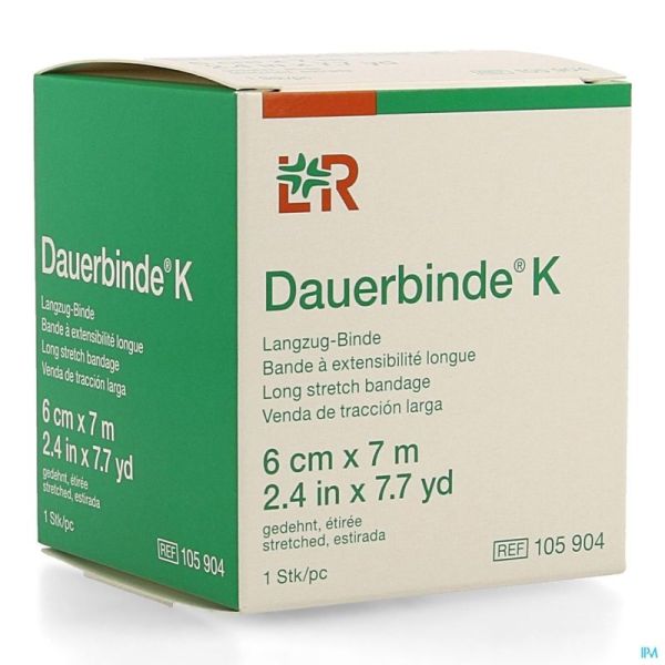 Dauerbinde K 6cm X 7m 1 105904