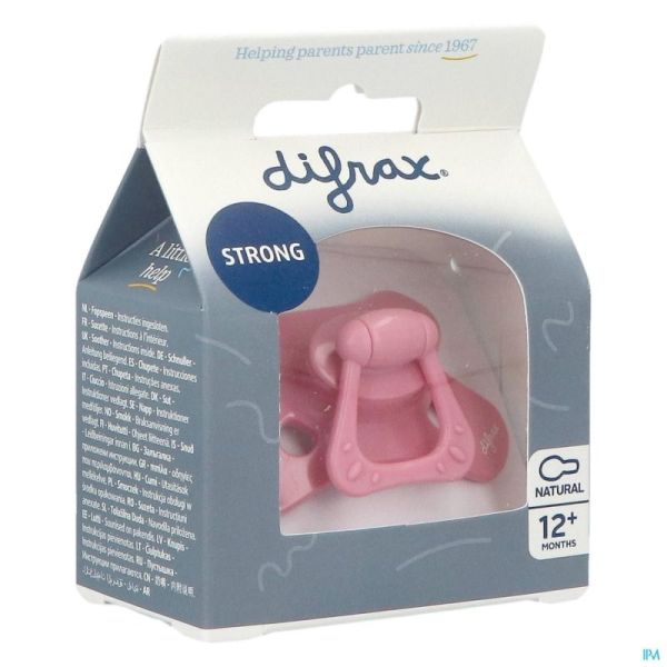 Difrax Sucette Natural +12m Uni Raspberry