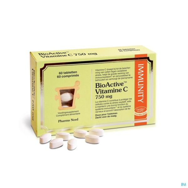 Bioactive vitamine c 750mg comp 60