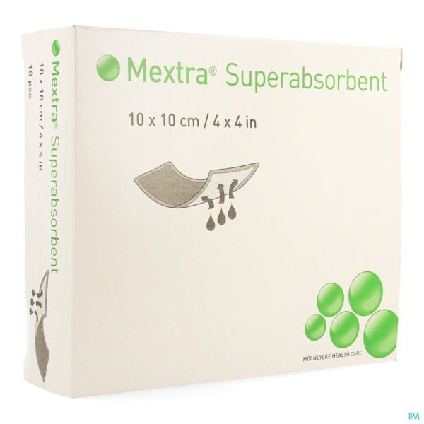 Mextra Superabsorbent Nf 10,0x10,0cm 10 610700